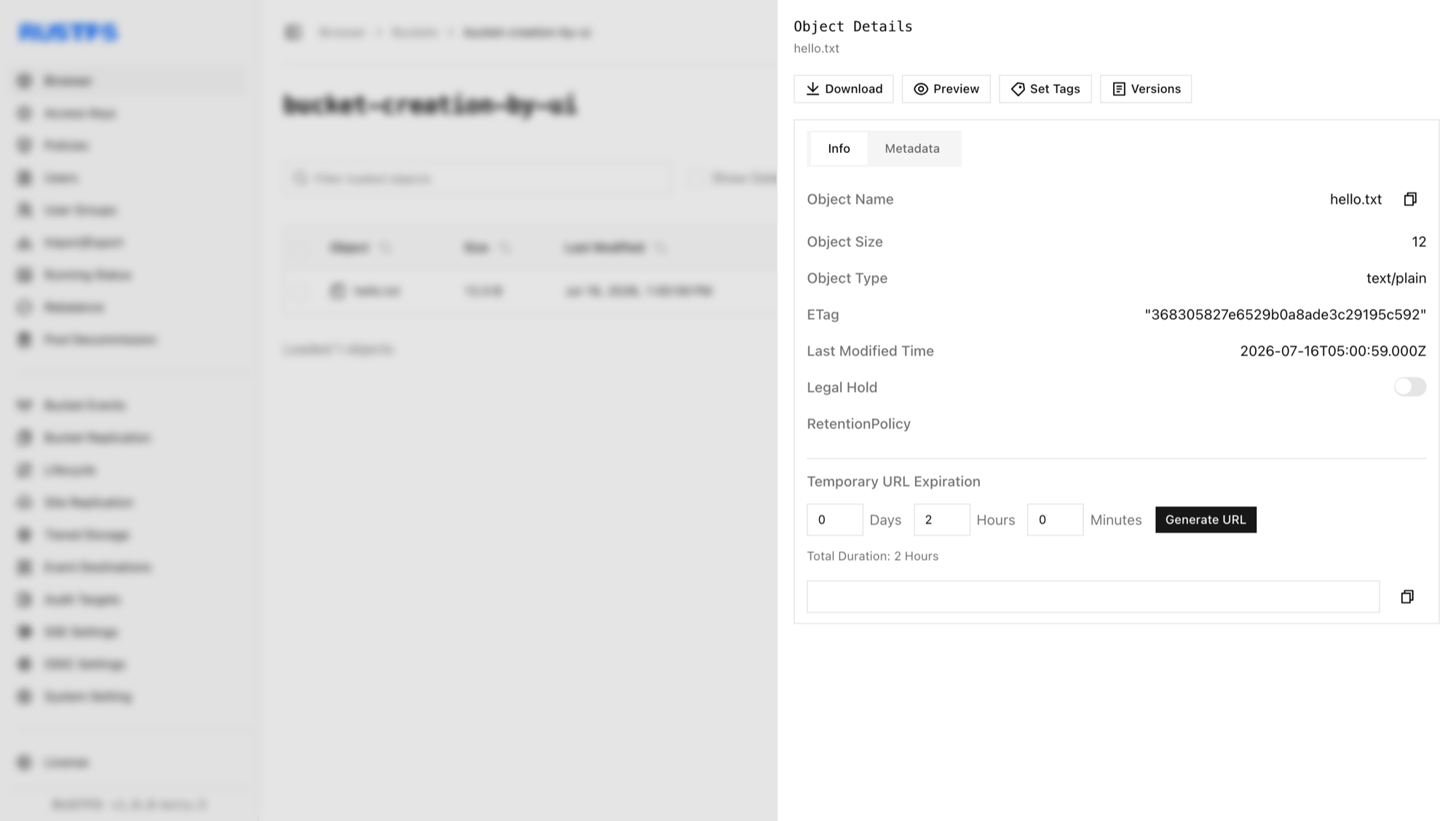 Objekt-Detailinformationen